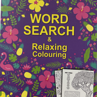 Word Search & Relaxing Colouring - Anilas UK