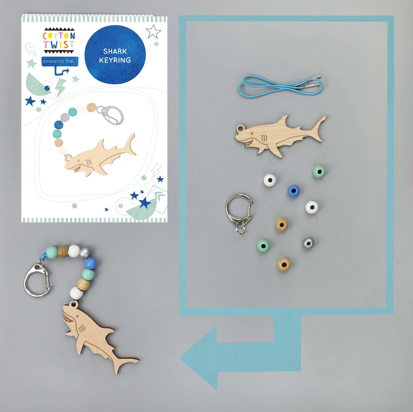 Make Your Own Shark Keyring - Anilas UK