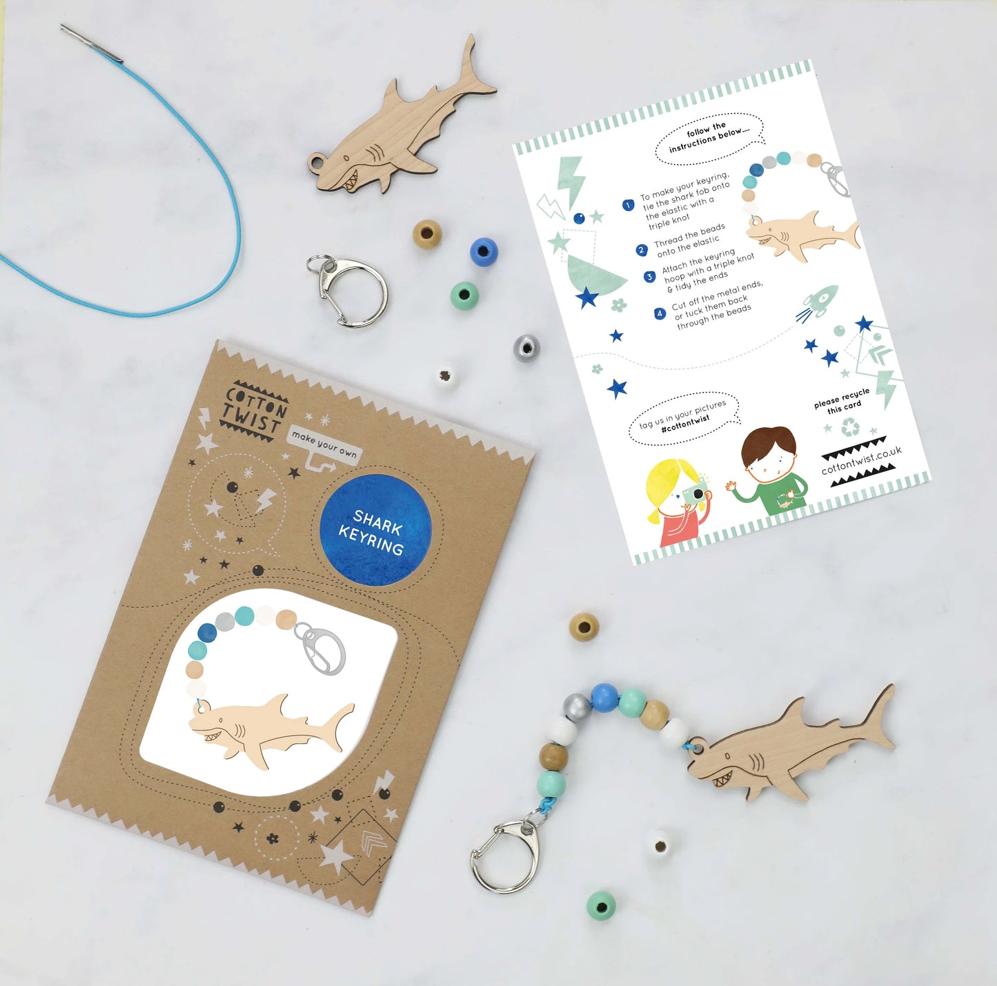 Make Your Own Shark Keyring - Anilas UK