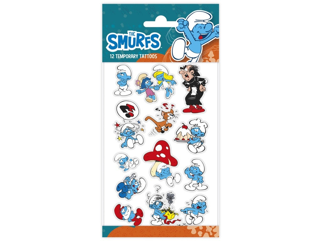 Smurfs Temporary Tattoos - Anilas UK
