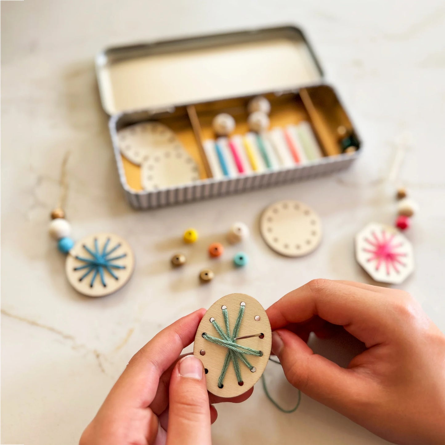 Woven Snowflake Christmas Tree Decoration Kit - Anilas UK