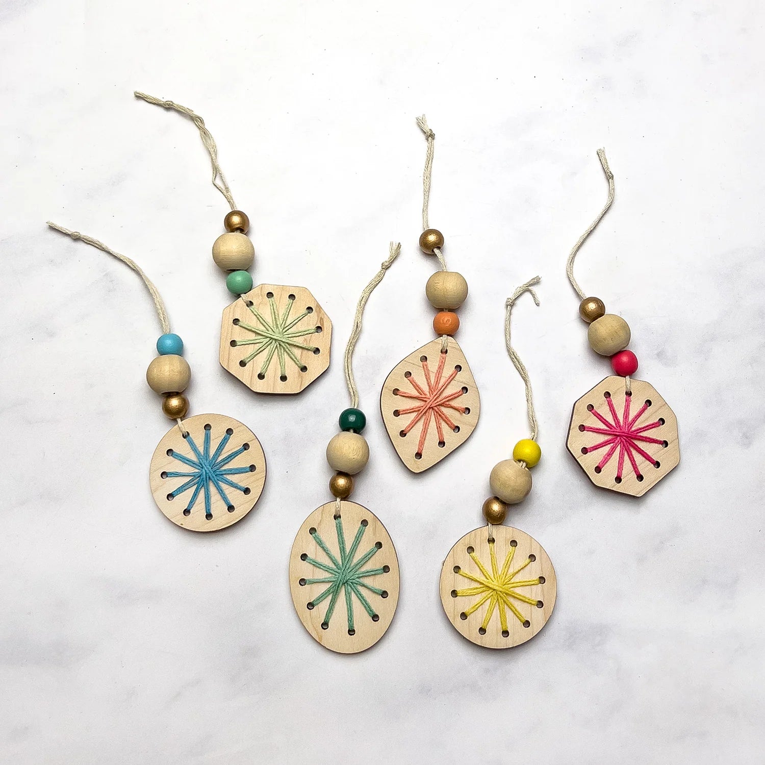 Woven Snowflake Christmas Tree Decoration Kit - Anilas UK