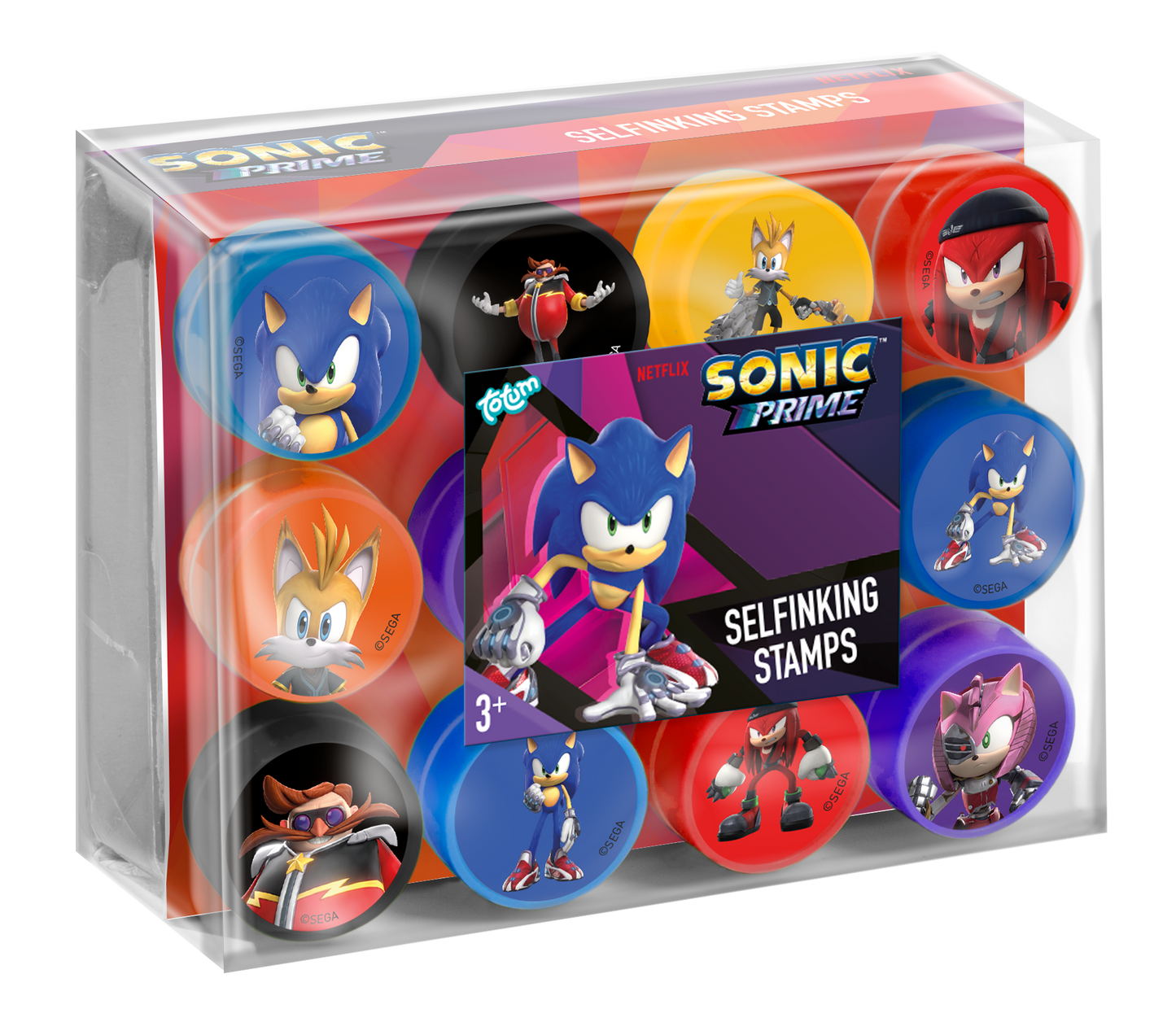Sonic Self Inking Stamps, Set of 12 - Anilas UK
