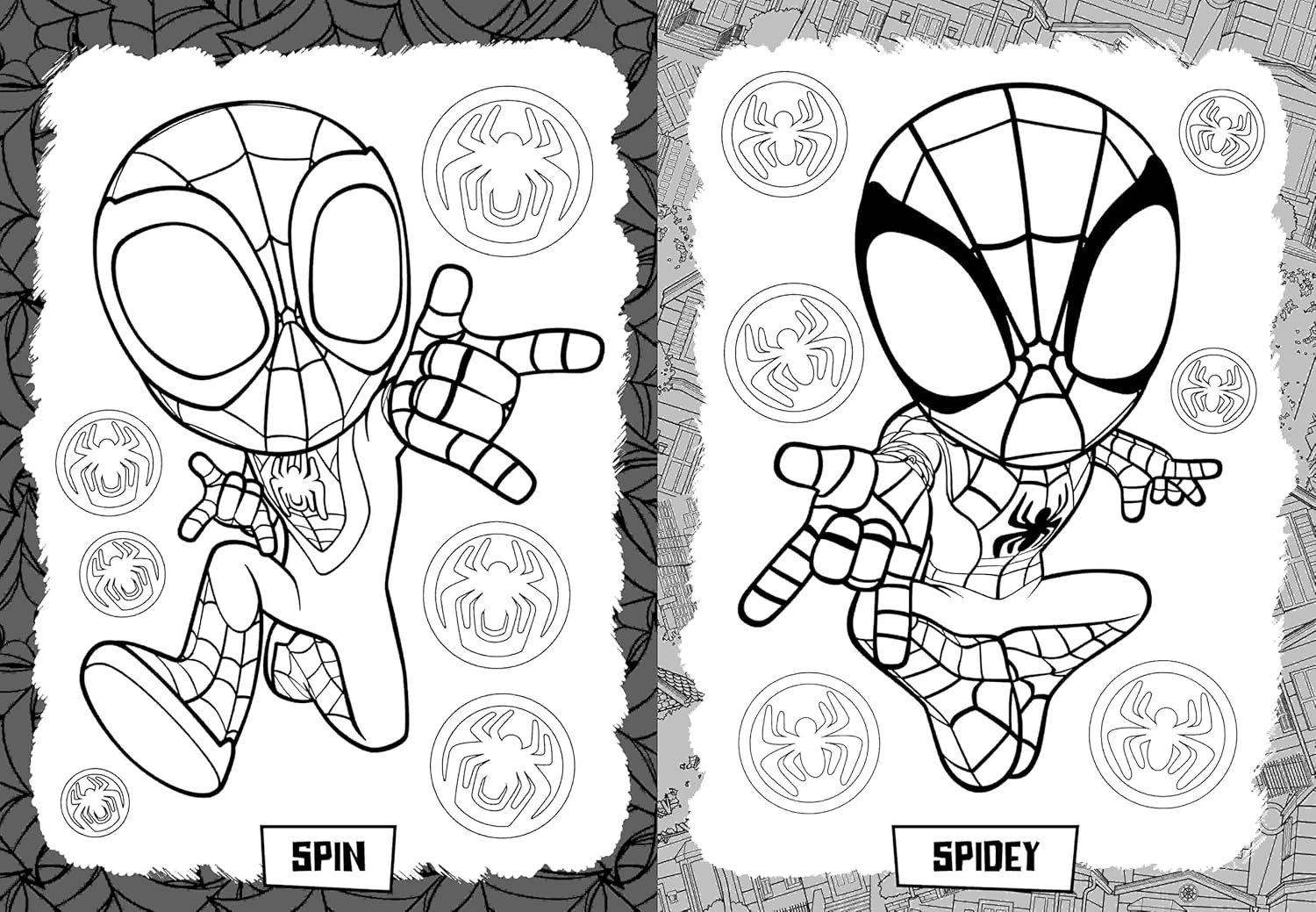 Marvel Spidey and Friends: Super Colouring Book (including 8 felt-tip pens) - Anilas UK