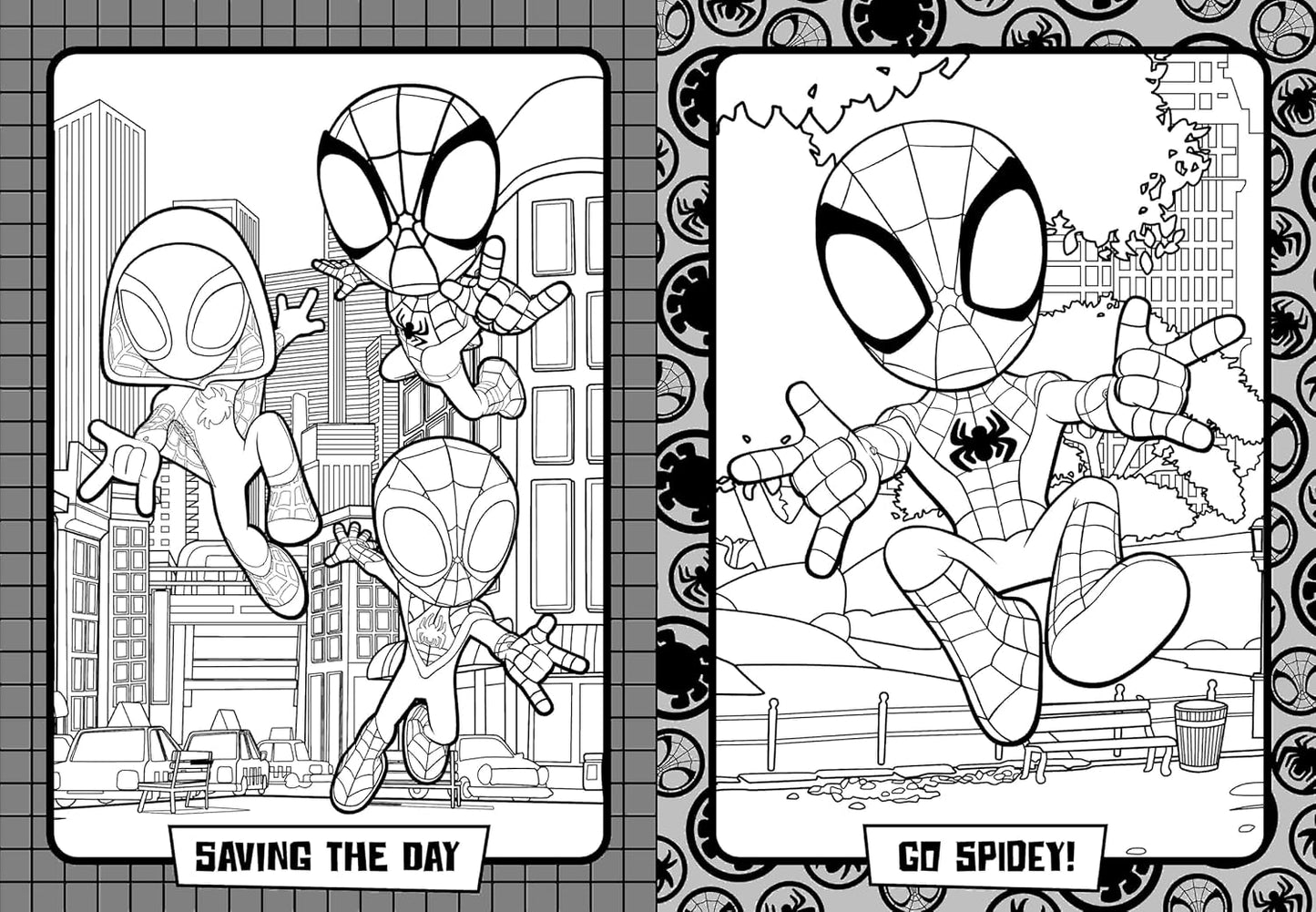 Marvel Spidey and Friends: Super Colouring Book (including 8 felt-tip pens) - Anilas UK