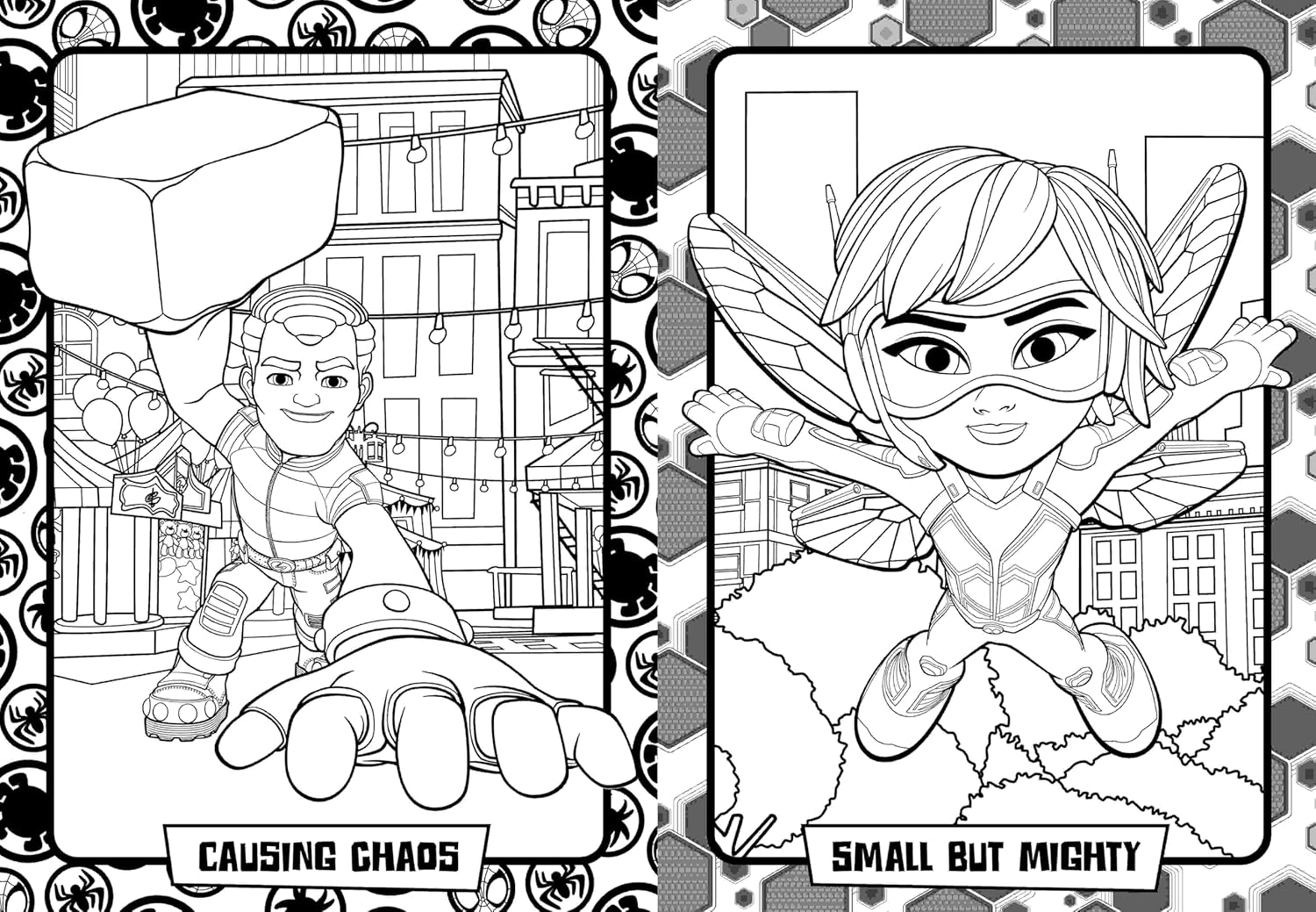 Marvel Spidey and Friends: Super Colouring Book (including 8 felt-tip pens) - Anilas UK