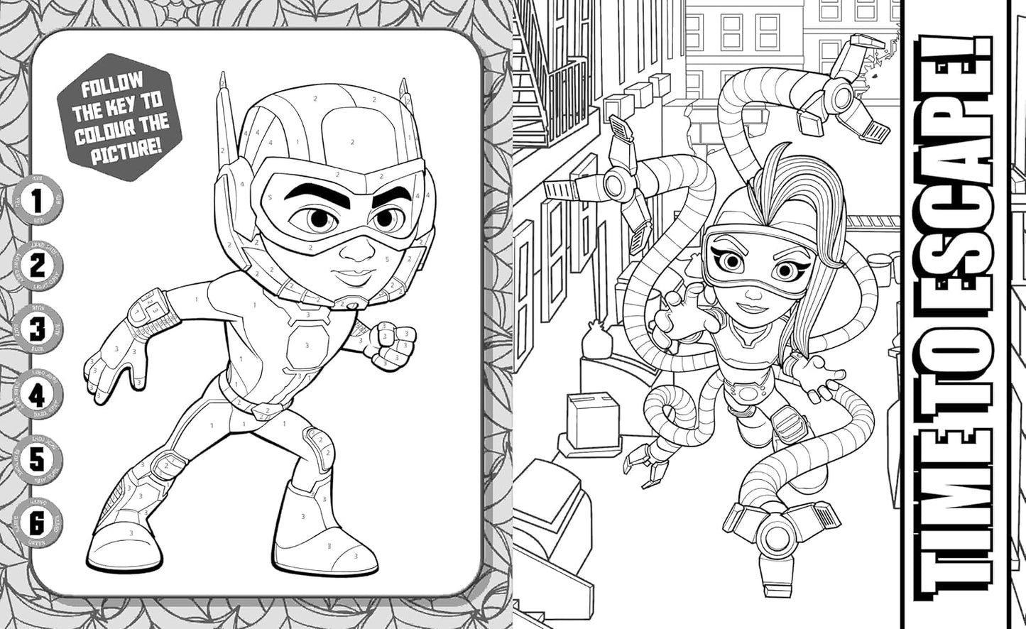 Spidey & Friends: 5 in 1 Colouring Book - Anilas UK