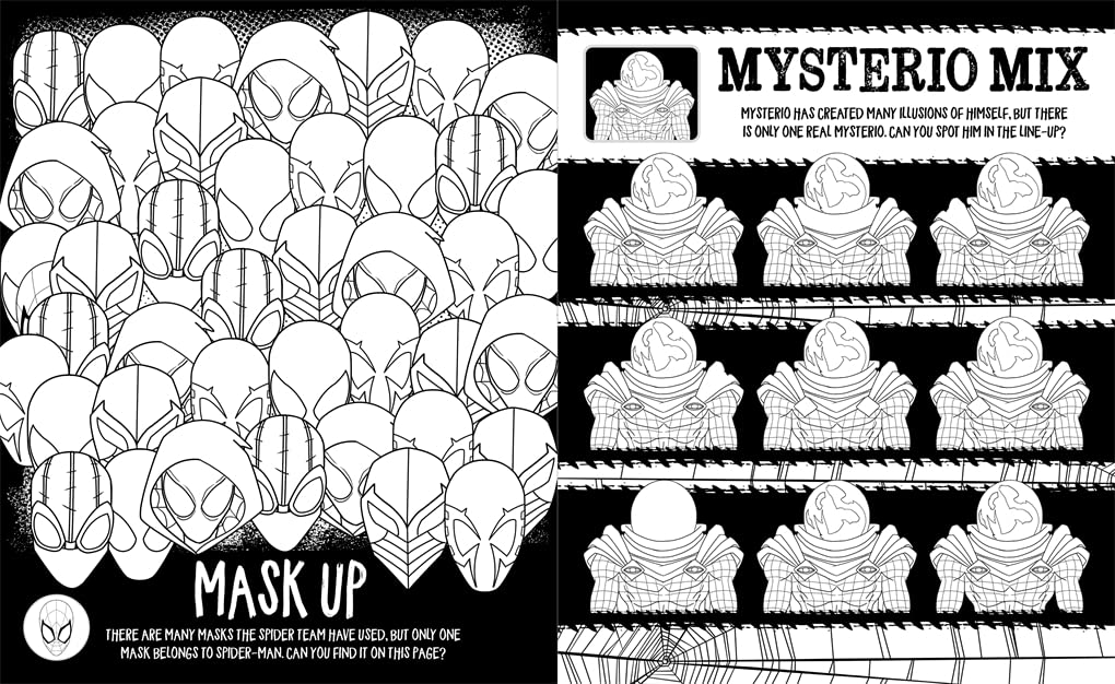 Marvel Spiderman: Search & Find Colouring Book - Anilas UK