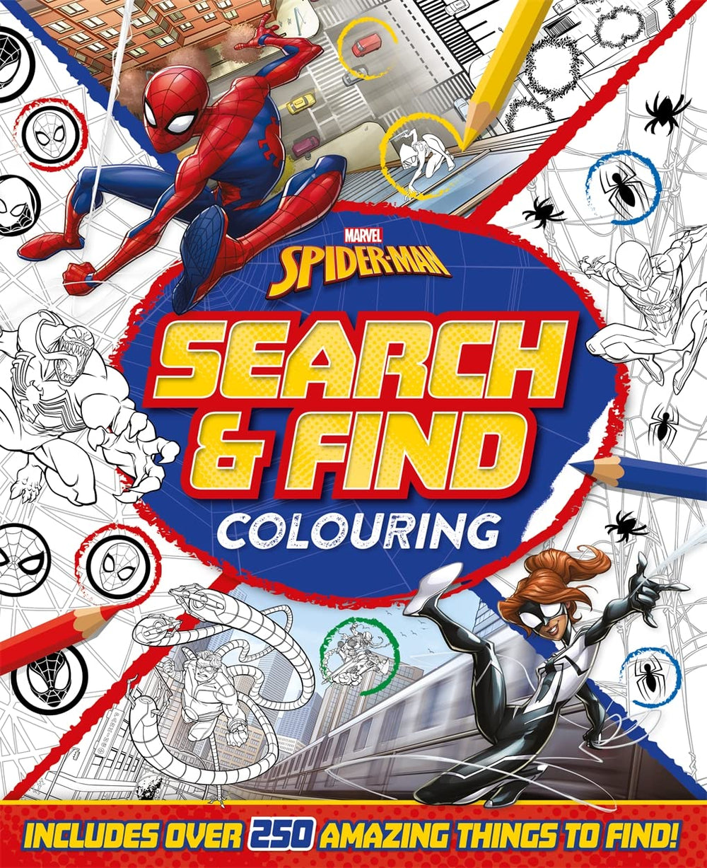 Marvel Spiderman: Search & Find Colouring Book