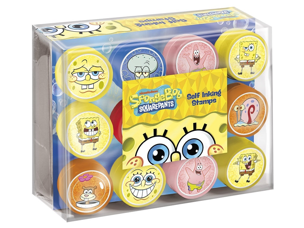 SpongeBob Self Inking Stampers, Set of 12 - Anilas UK