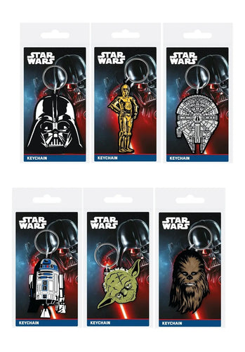Star Wars Official Rubber 2D Keyrings - Anilas UK