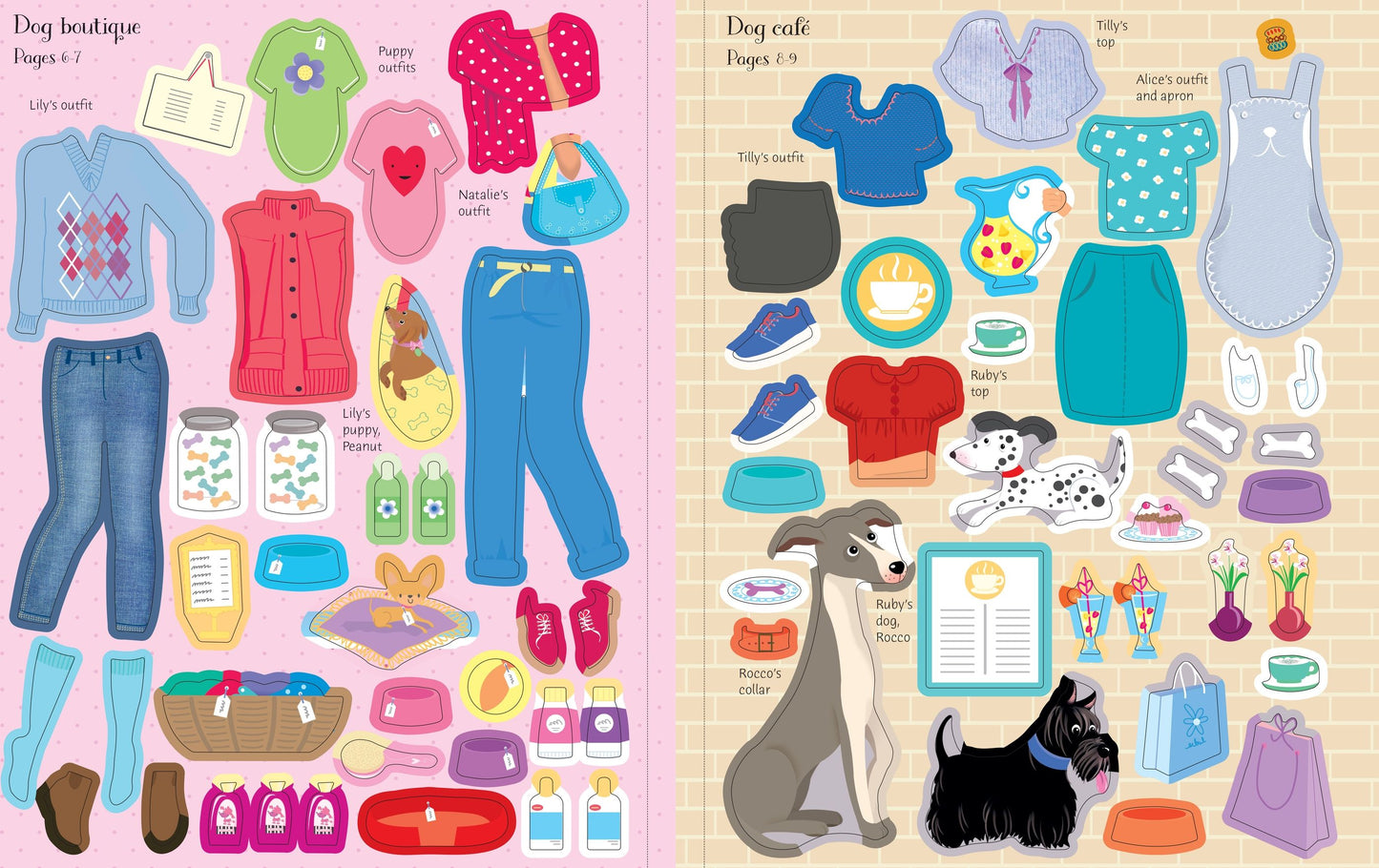 Sticker Dolly Dressing Dogs and Puppies - Anilas UK