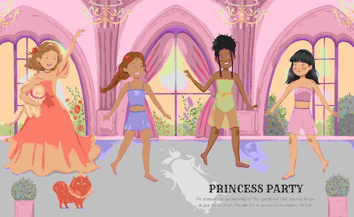 Sticker Dress-Up Princesses Book, includes over 100 stickers - Anilas UK