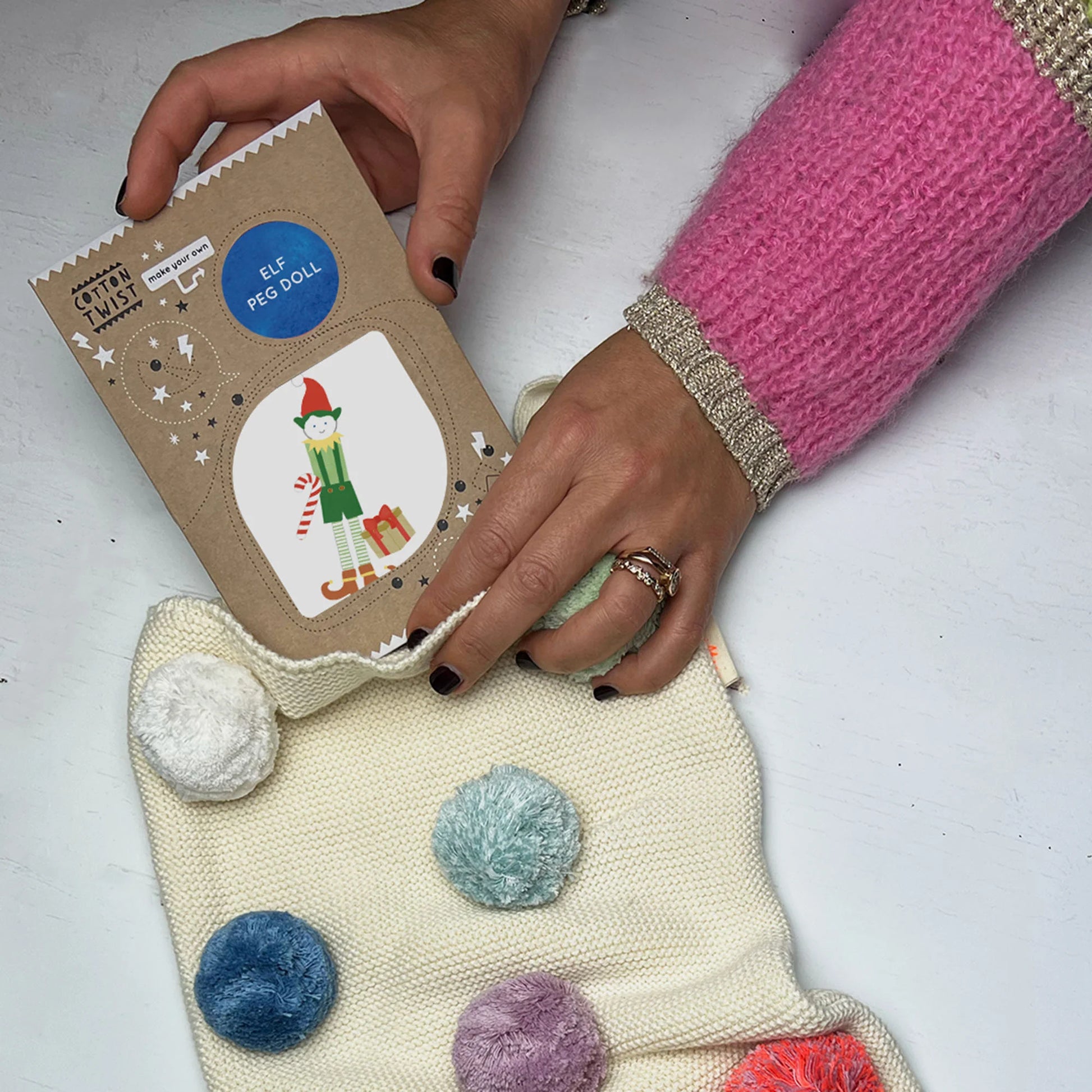 Make Your Own Elf Peg Doll - Anilas UK