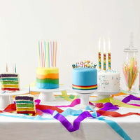 Birthday Brights Rainbow Singing Cake Fountain - Anilas UK