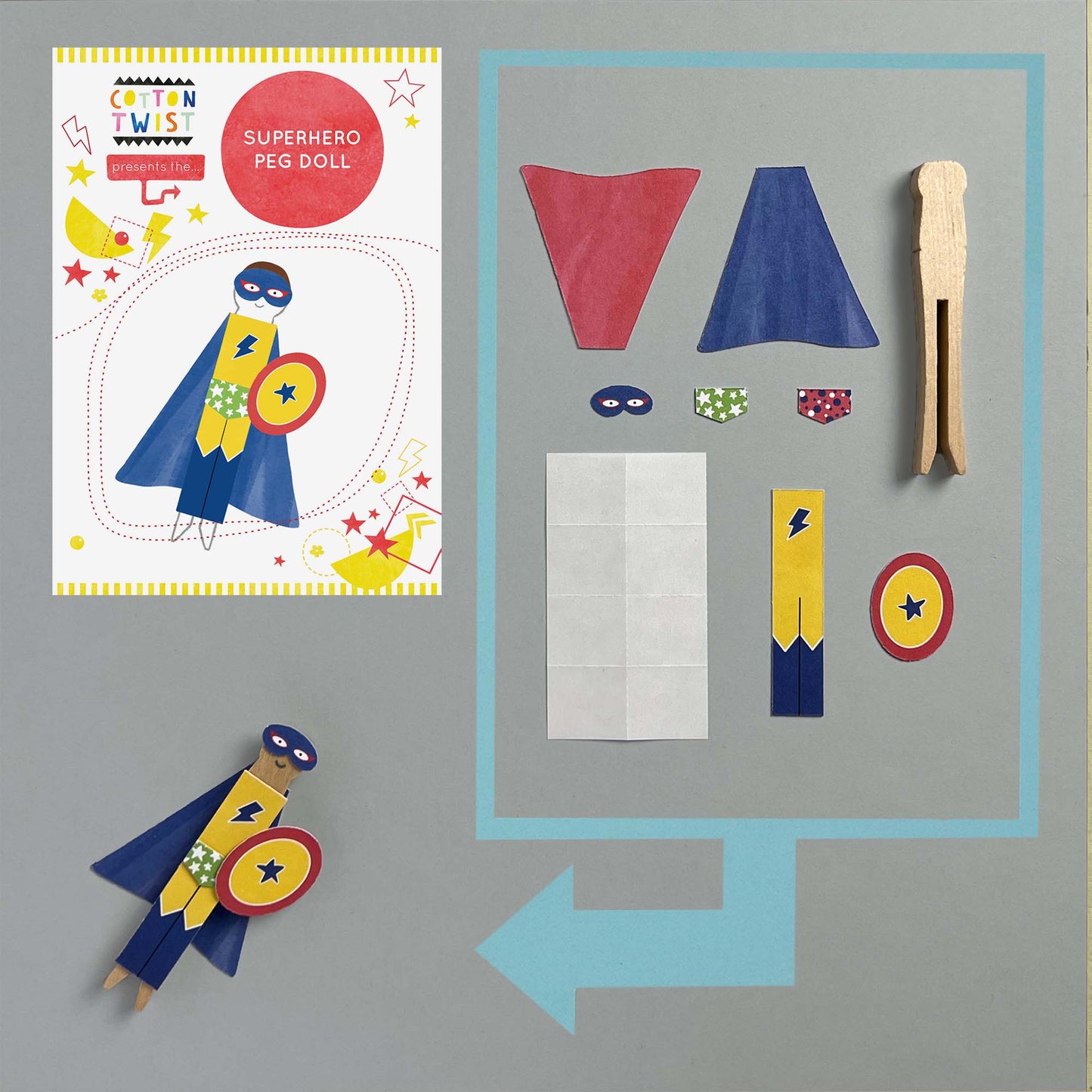 Make Your Own Superhero Peg Doll - Anilas UK