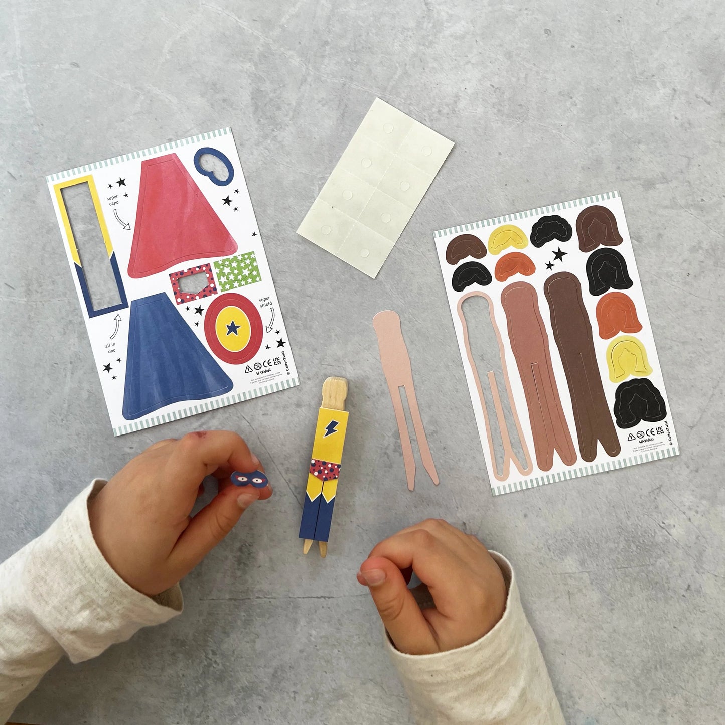 Make Your Own Superhero Peg Doll - Anilas UK