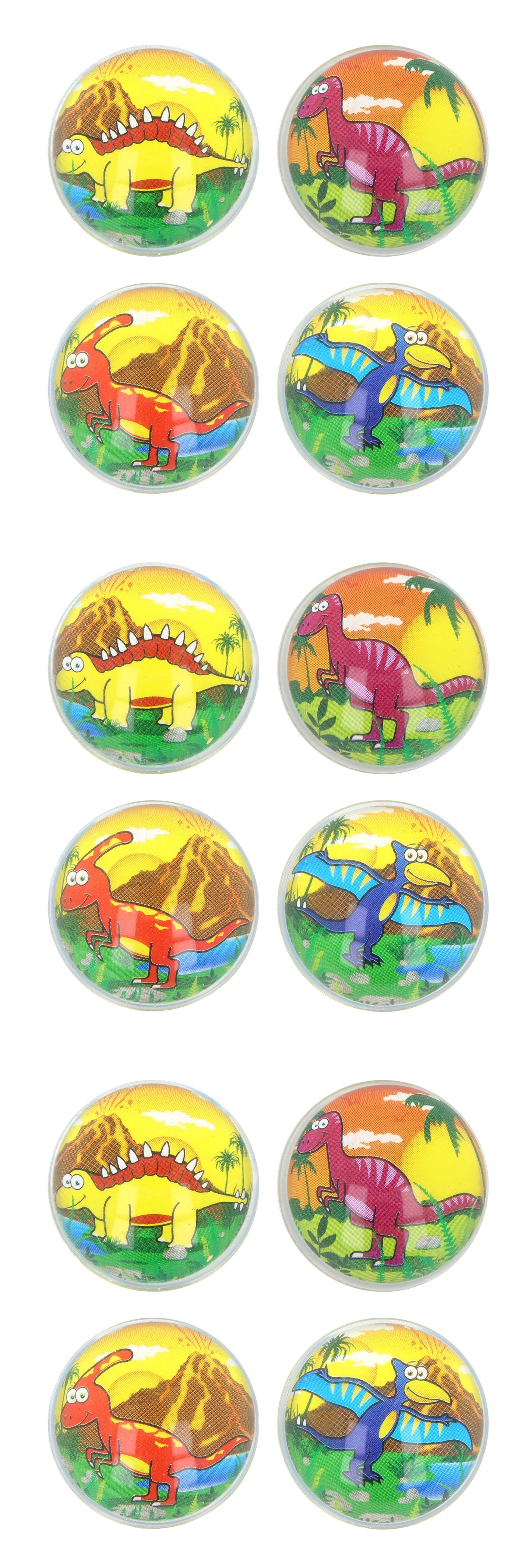 Dinosaur Bouncy Balls (Set of 12) - Anilas UK