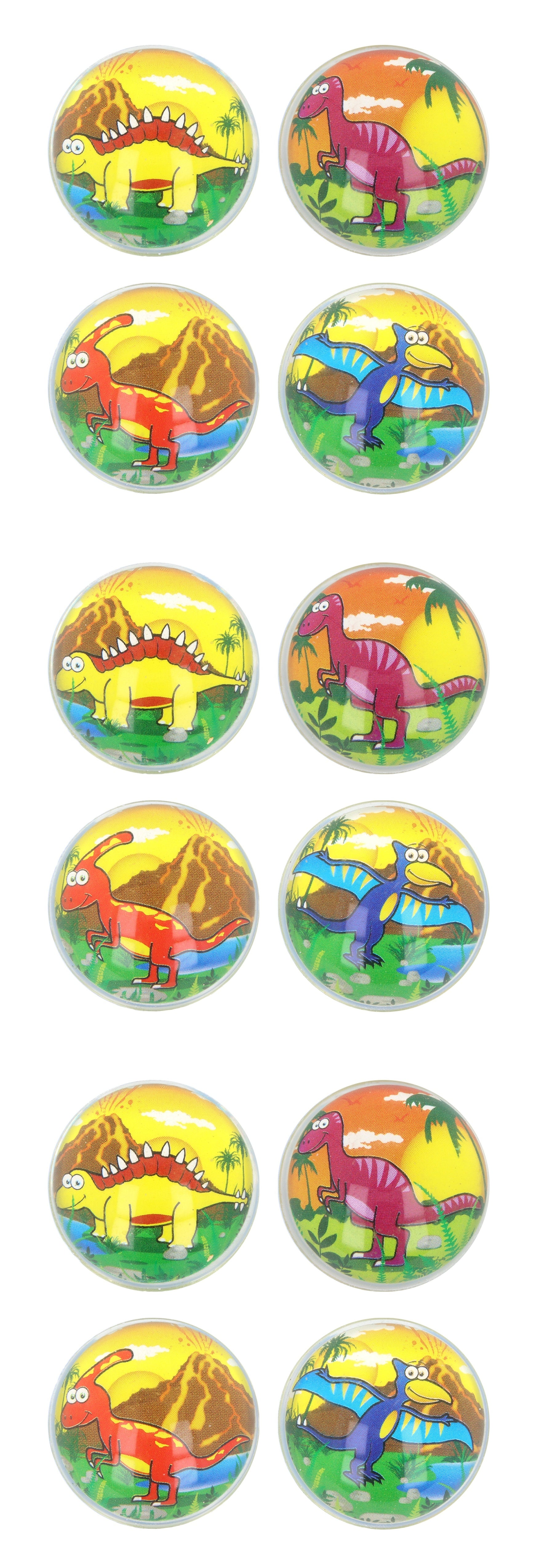 Dinosaur Bouncy Balls (Set of 12) - Anilas UK
