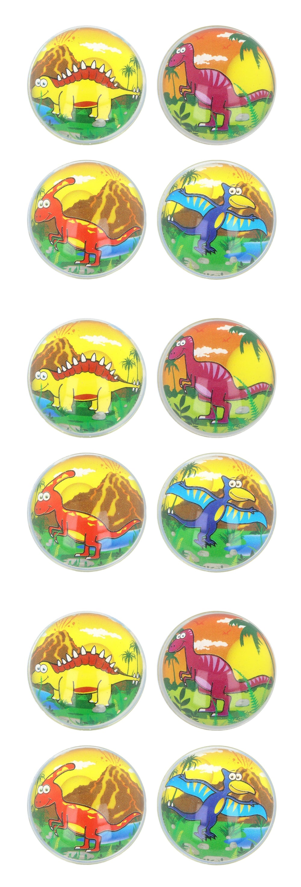 Dinosaur Bouncy Balls (Set of 12) - Anilas UK