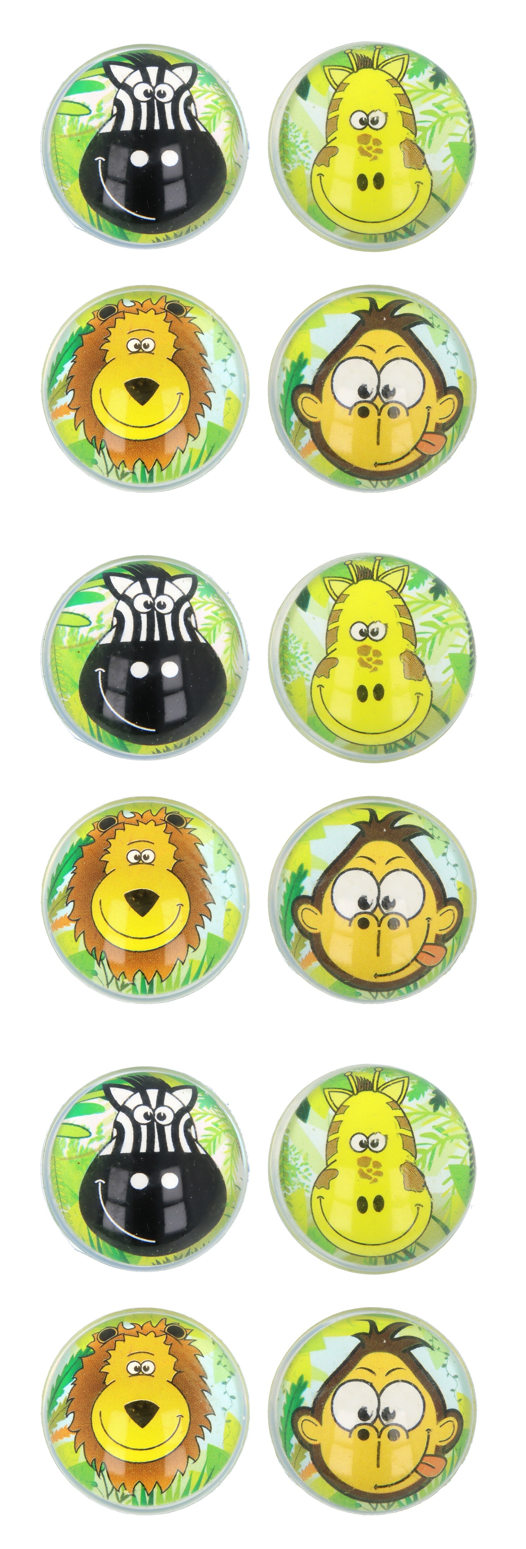 Jungle Bouncy Balls (Set of 12) - Anilas UK