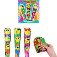 Self Inflating Yellow Smile Face Baseball Bat