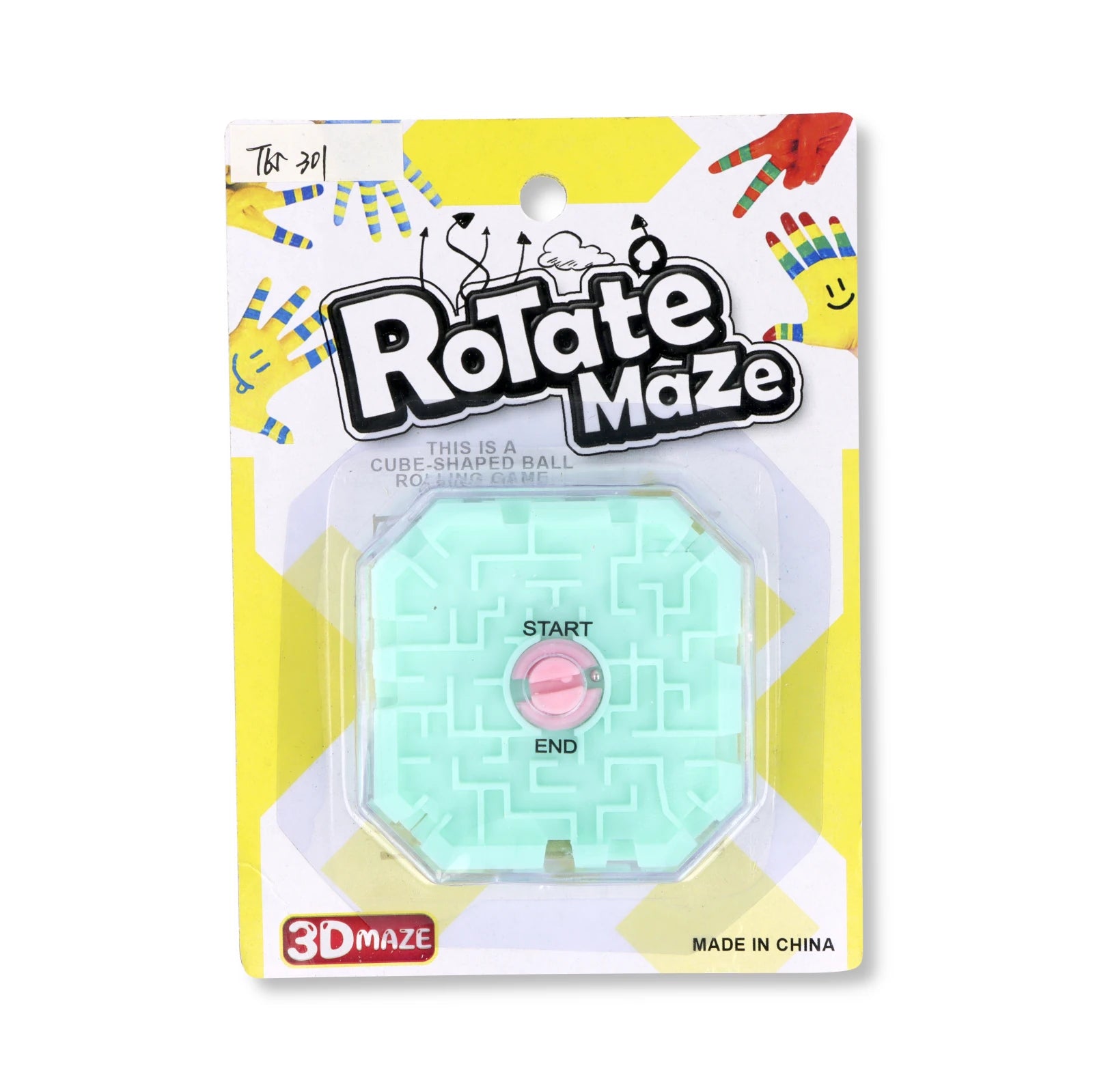 Balance Labyrinth 3D Puzzle Maze Cube (6.8cm) 6 Assorted Colours - Anilas UK
