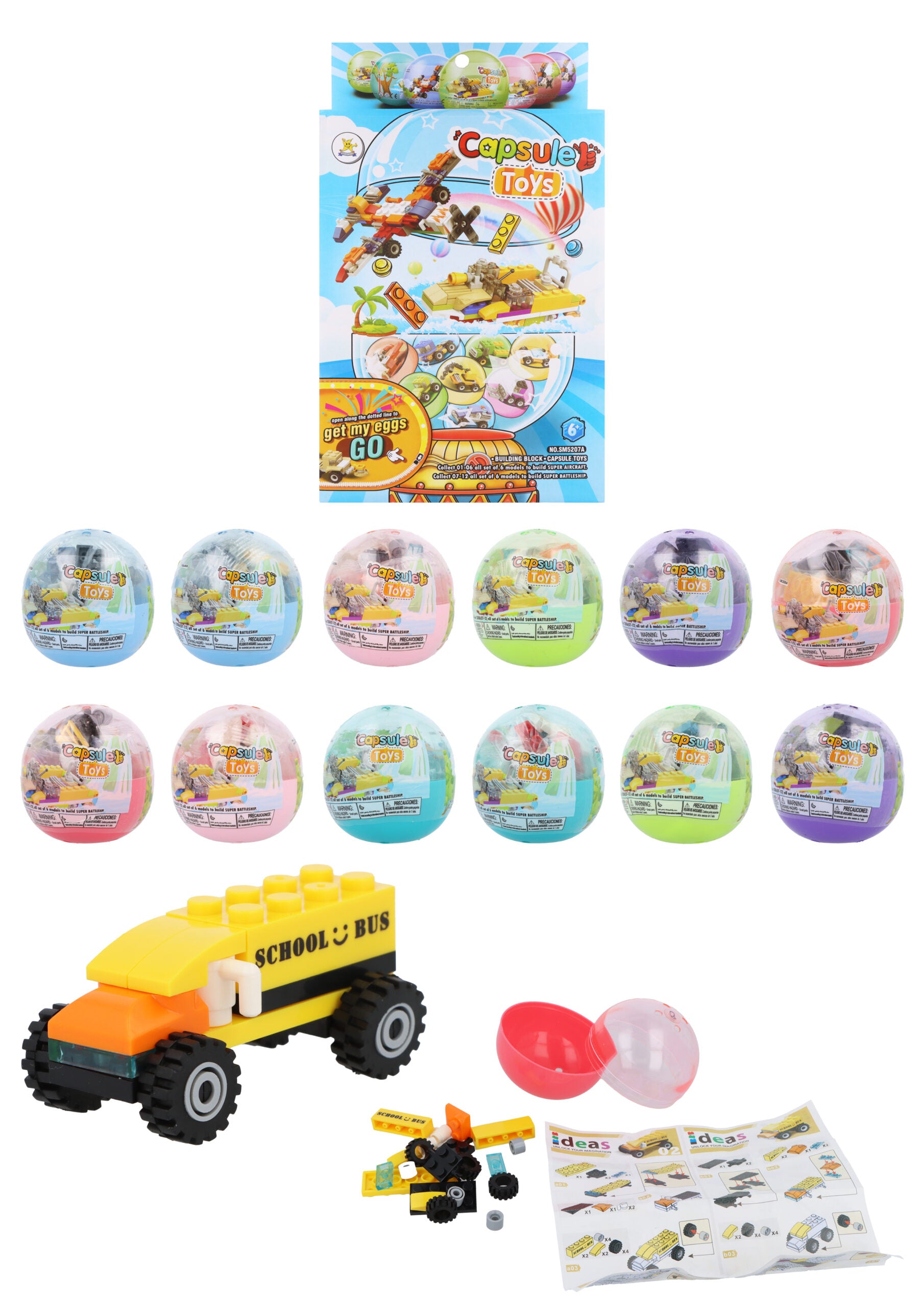 Capsulo Blocks Capsule Toys - Vehicle Building Block Brick Kit – Anilas UK