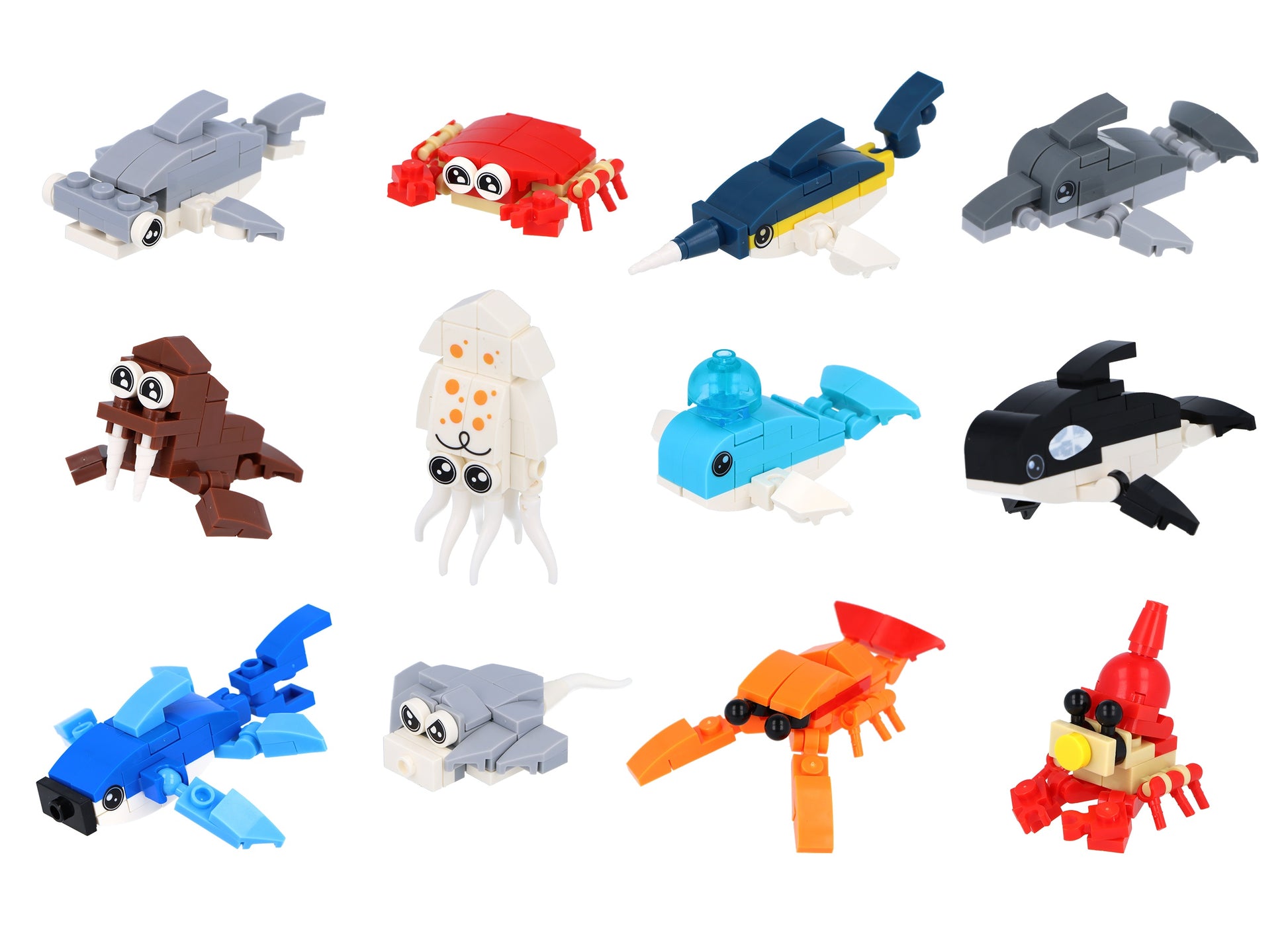 Sea Animals Brick Kits - Anilas UK