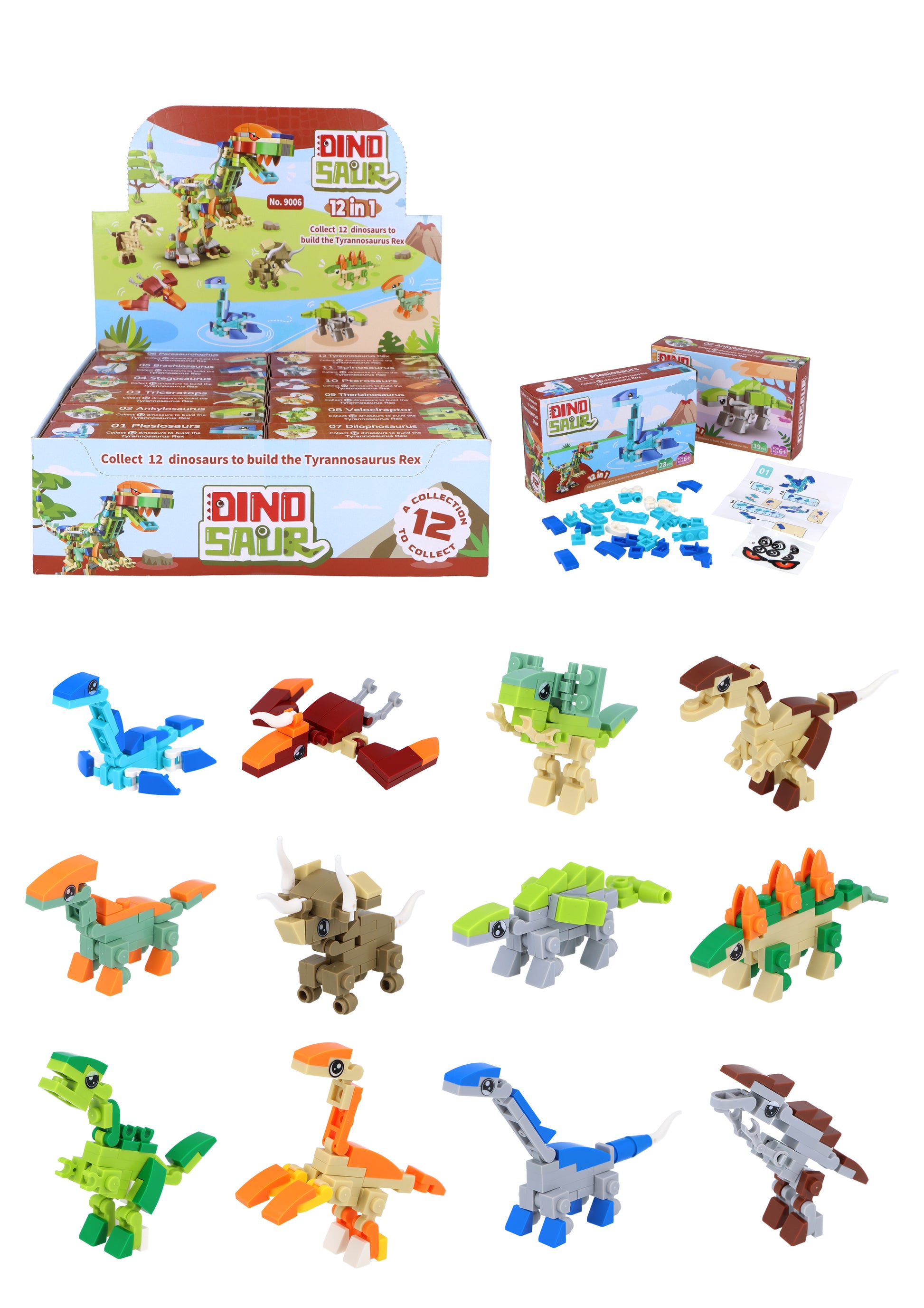 Dinosaur Brick Kits - Anilas UK