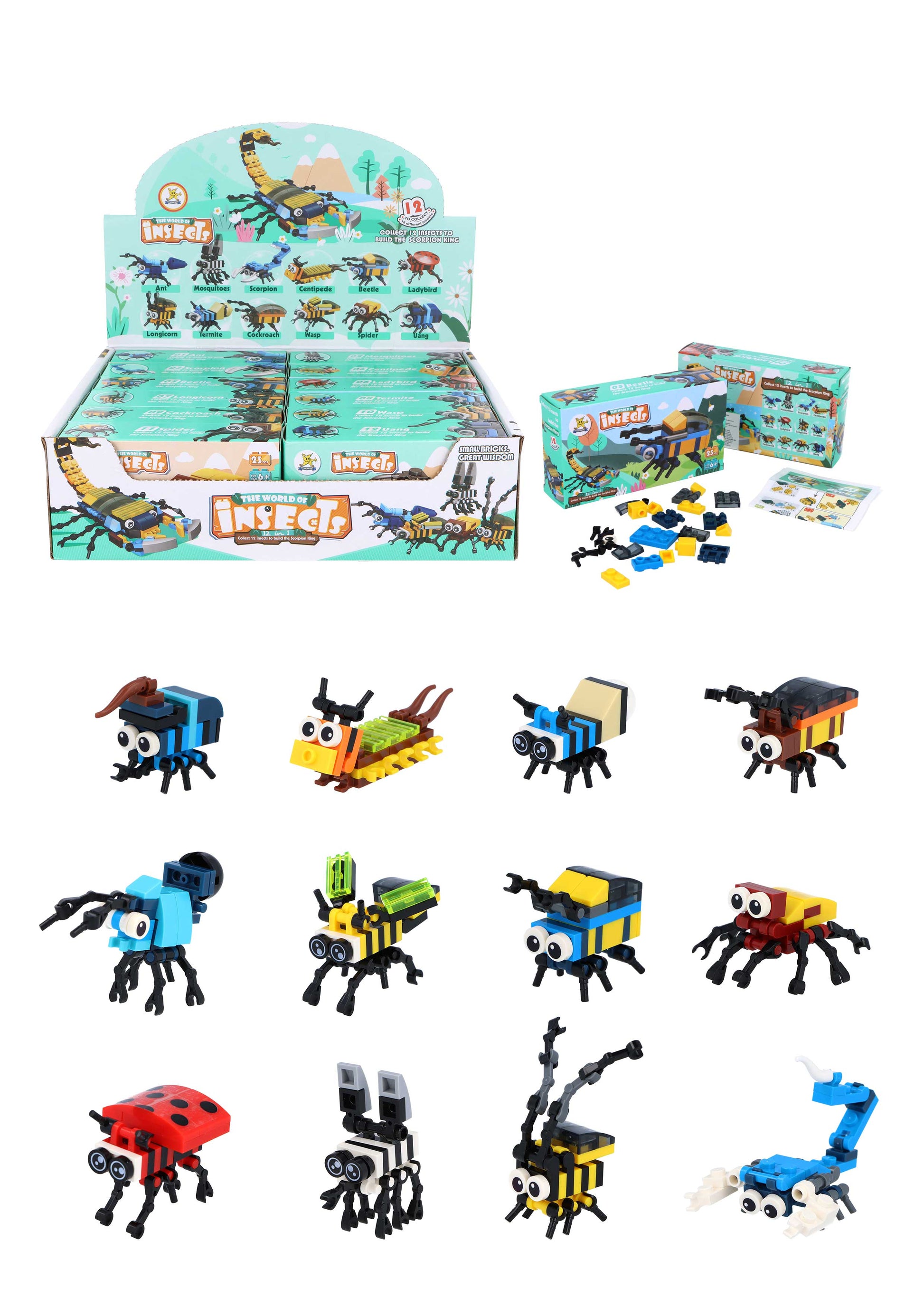 World of Insects Building Blocks Brick Kit - Anilas UK
