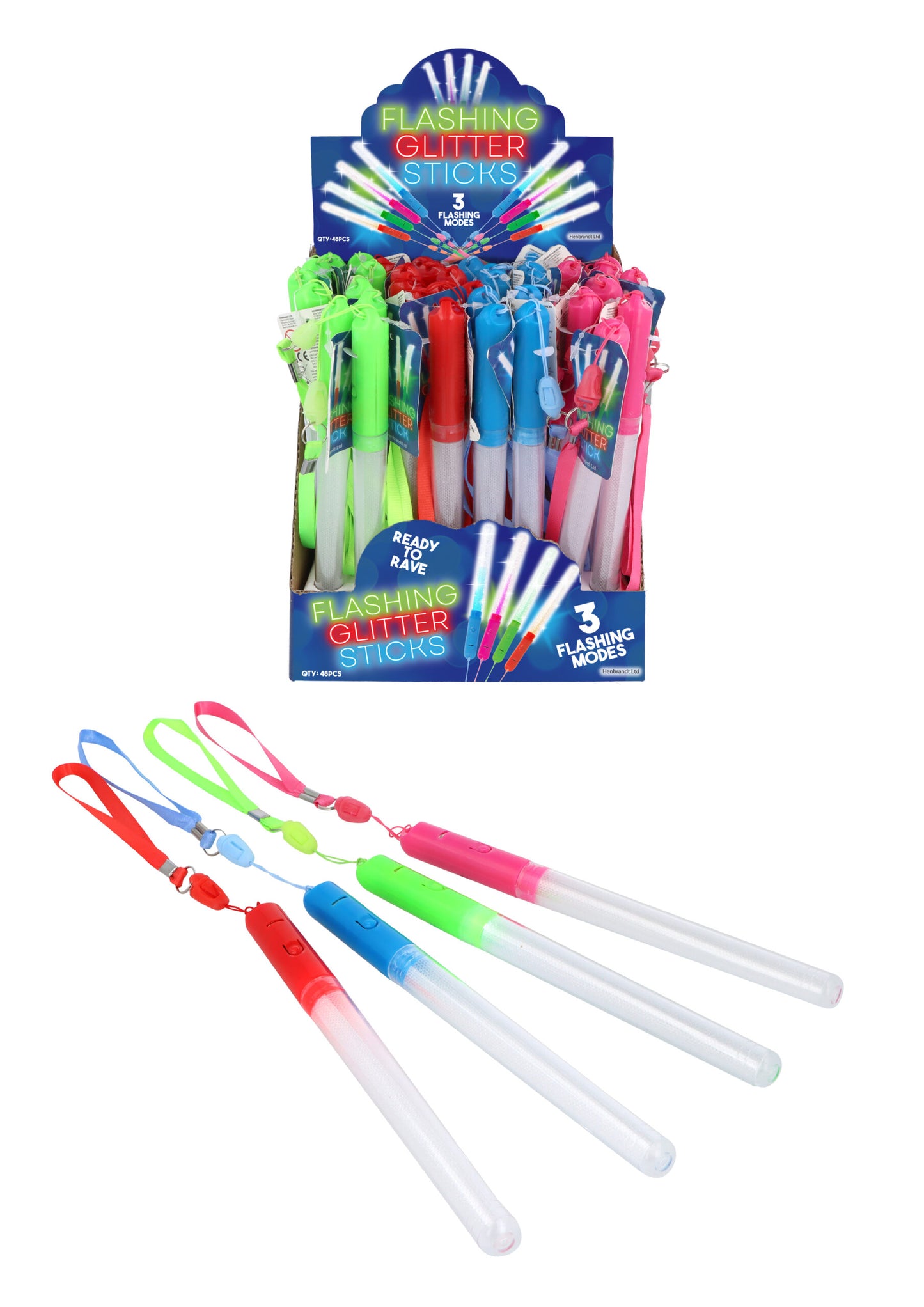 Light Up Flashing Glow Stick - Anilas UK