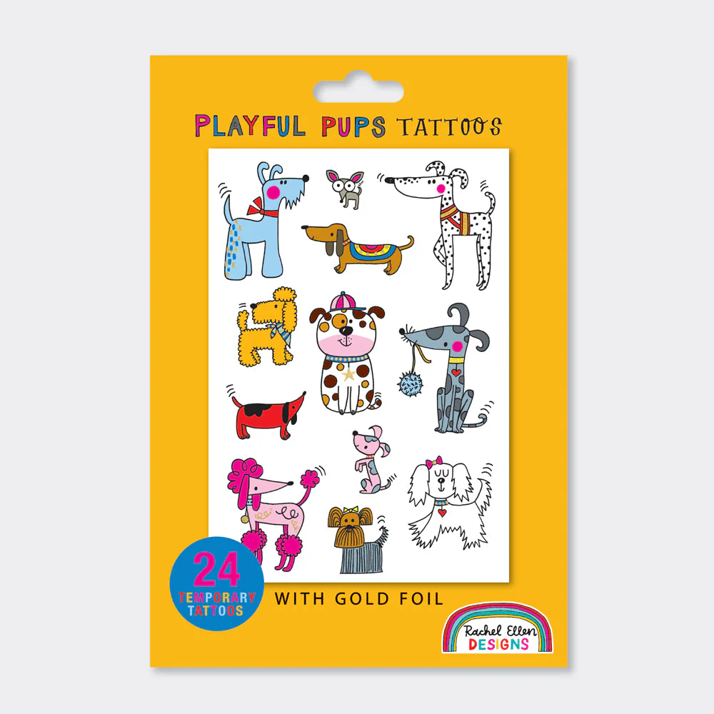Playful Pups Tattoos by Rachel Ellen Designs
