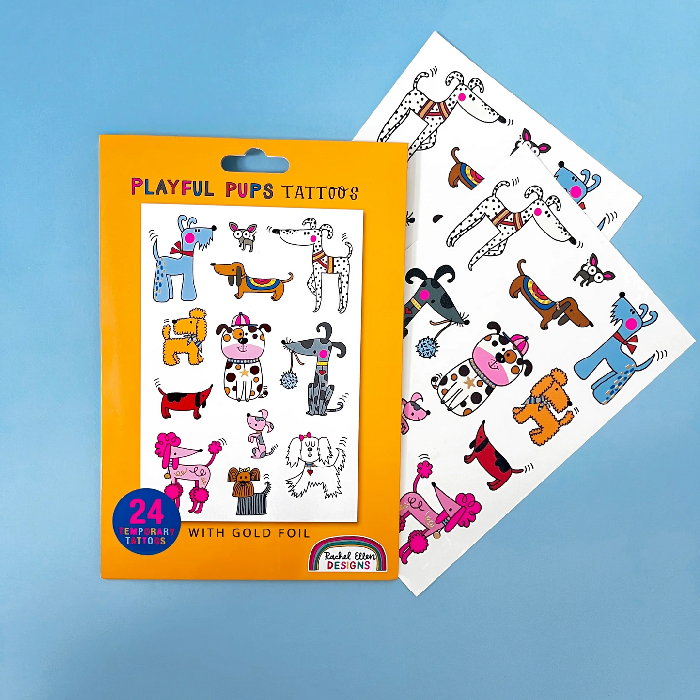 Playful Pups Tattoos by Rachel Ellen Designs