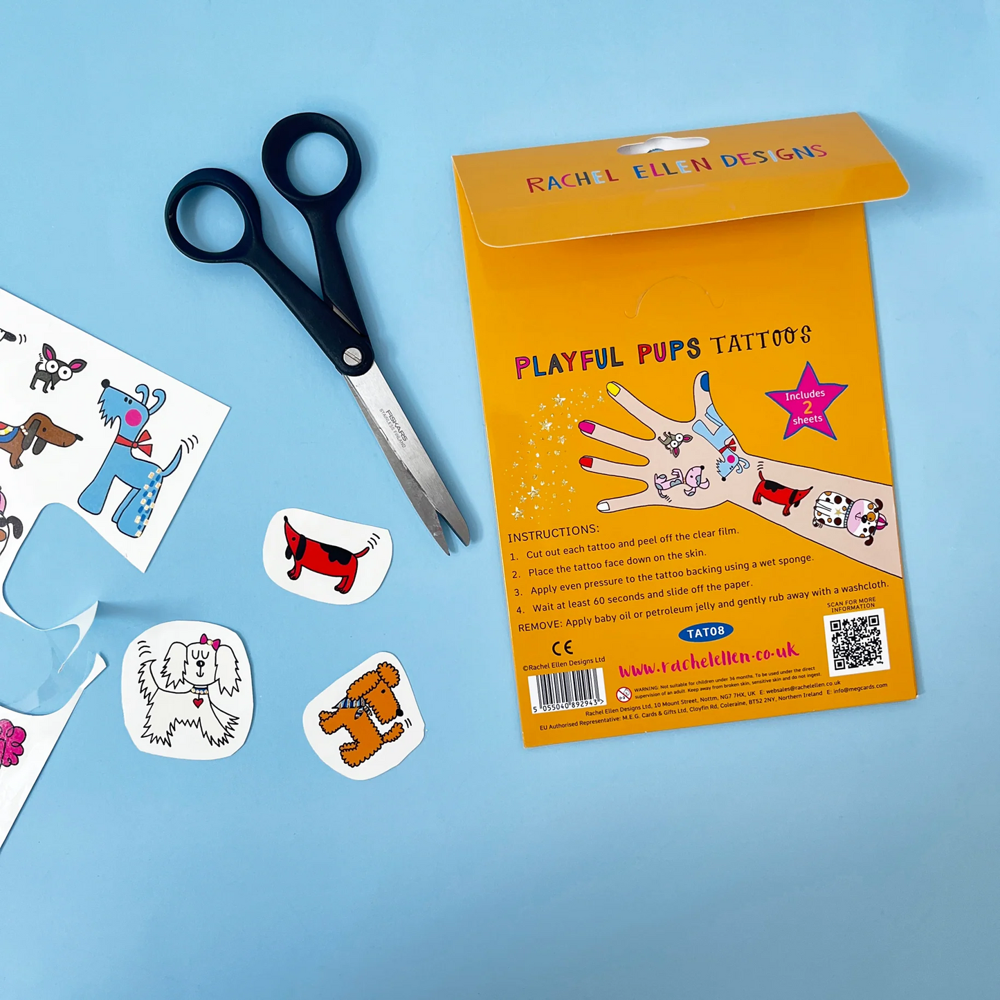 Playful Pups Tattoos by Rachel Ellen Designs