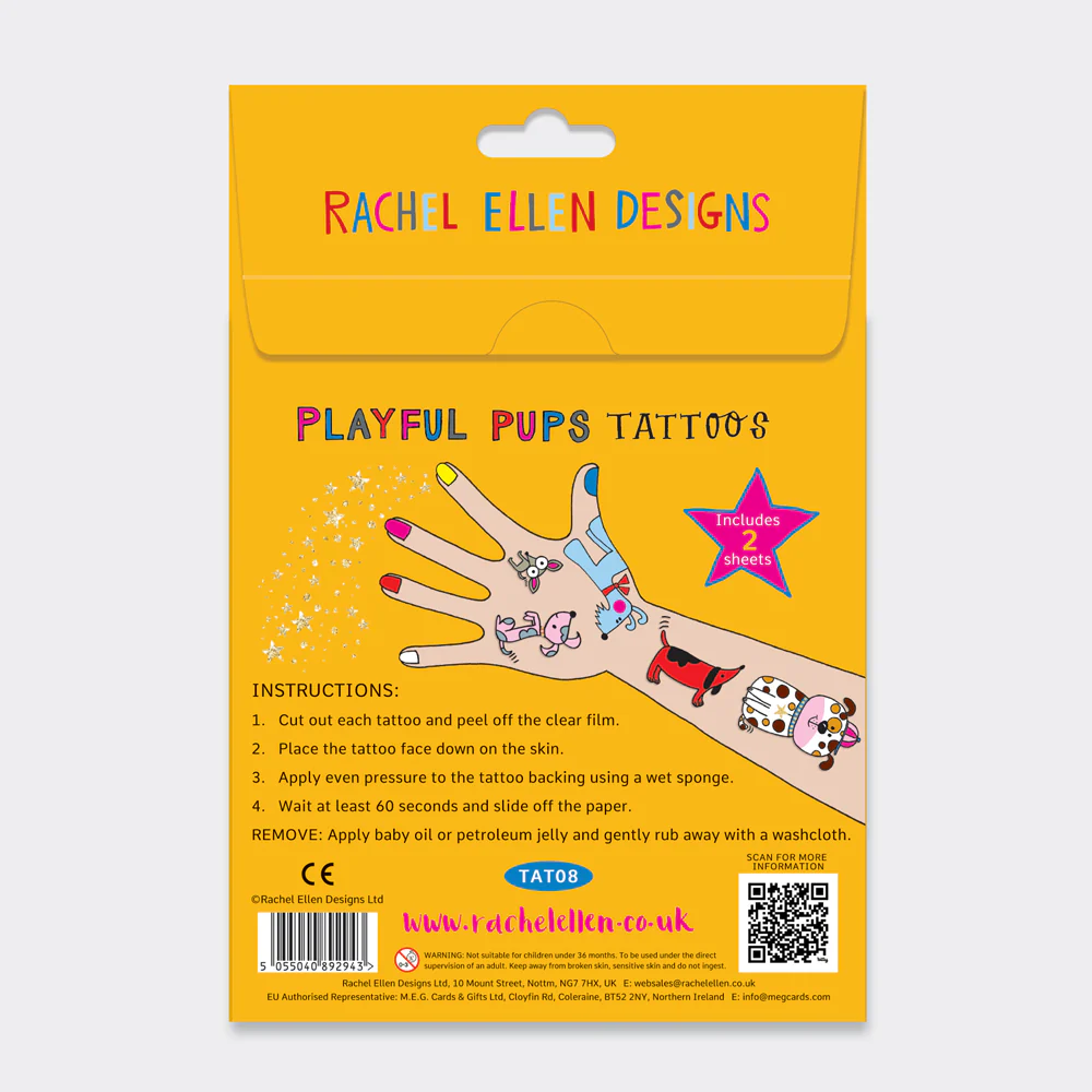 Playful Pups Tattoos by Rachel Ellen Designs