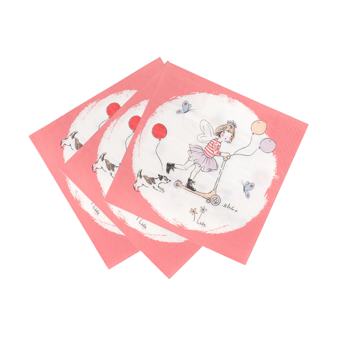 Tilly & Tigg Pink Recyclable Paper Napkins - 20 Pack - Anilas UK