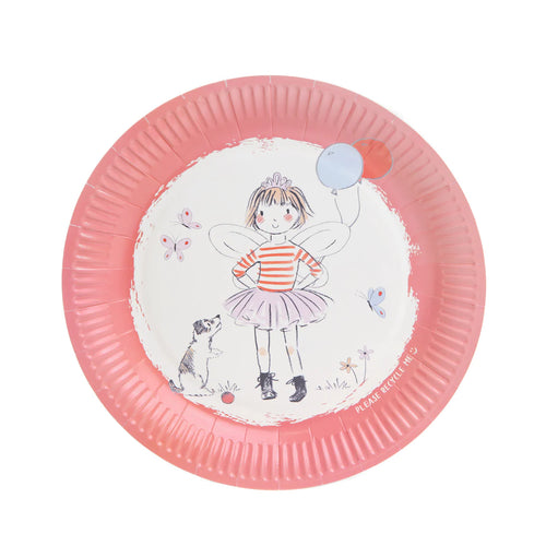 Tilly & Tigg Pink Recyclable Paper Plates - 12 Pack - Anilas UK
