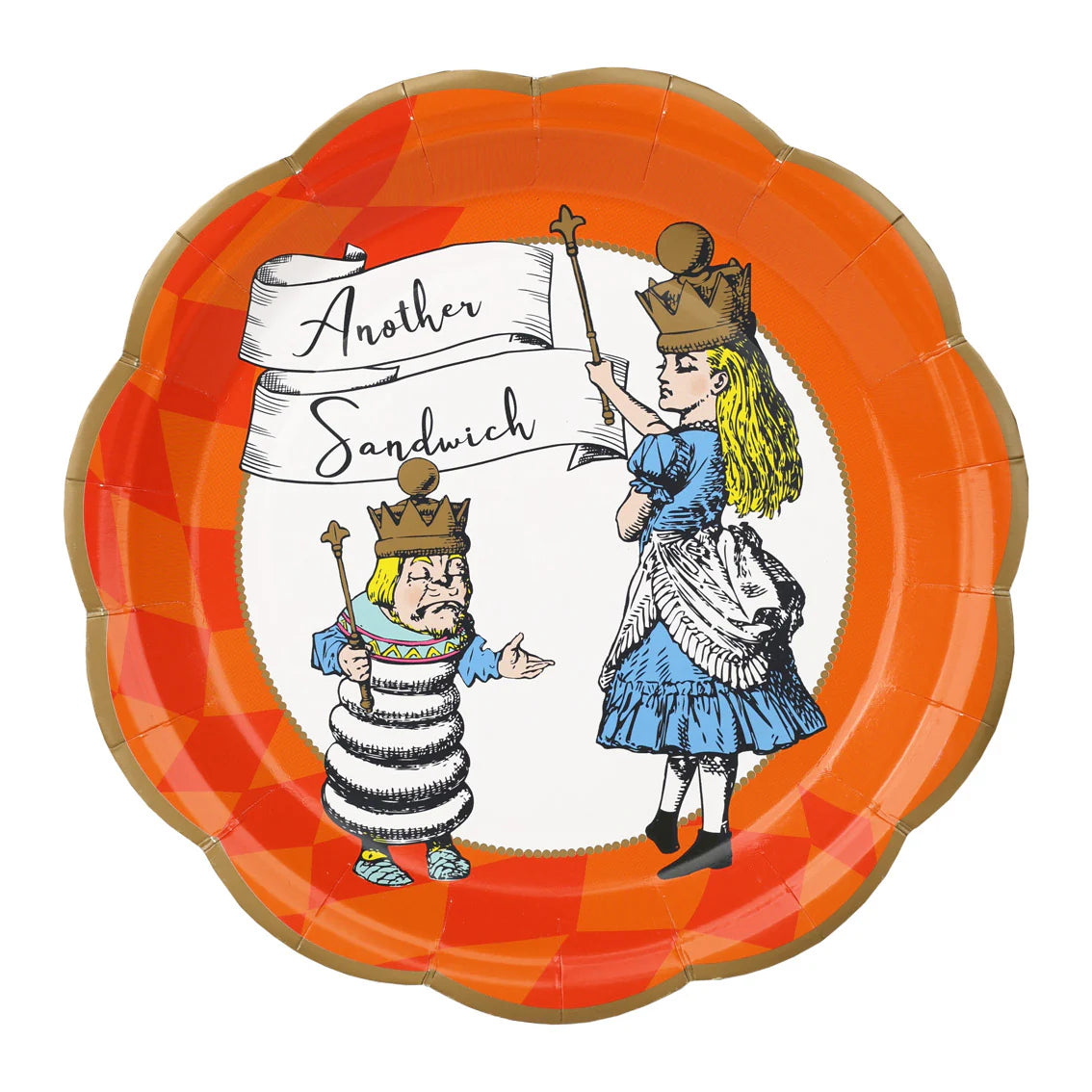 Truly Alice Bright Paper Plates - 23cm (12 Pack) - Anilas UK