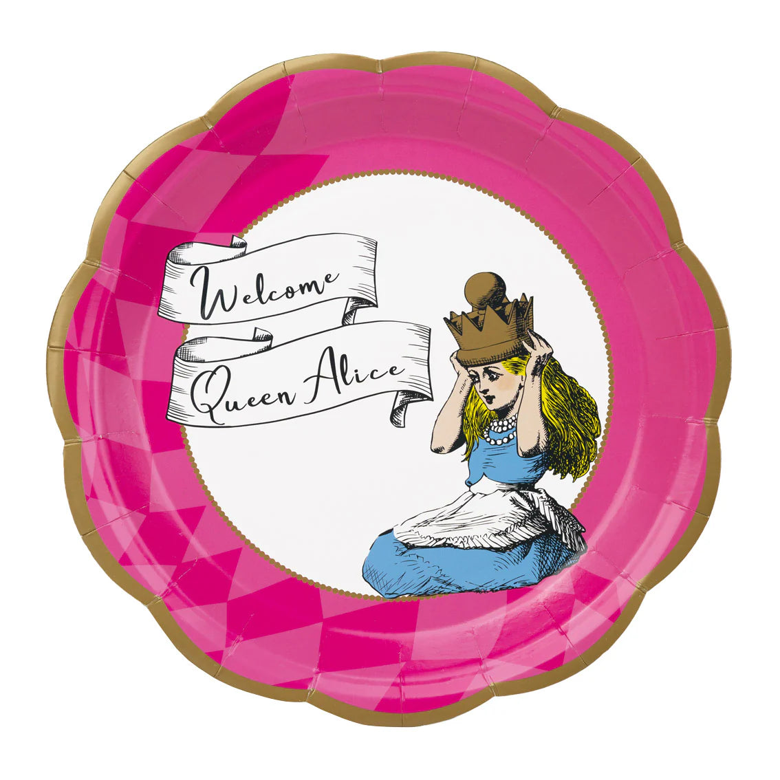 Truly Alice Bright Paper Plates - 23cm (12 Pack) - Anilas UK