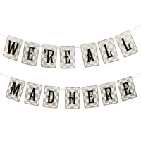 
              Alice in Wonderland 'We're All Mad Here' Paper Bunting - 3m - Anilas UK
            
