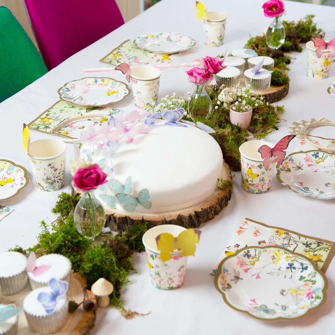 Truly Fairy Scalloped Edge Paper Plates - 12 Pack - Anilas UK