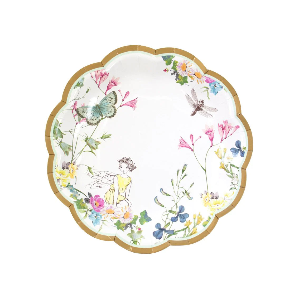 Truly Fairy Scalloped Edge Paper Plates - 12 Pack - Anilas UK