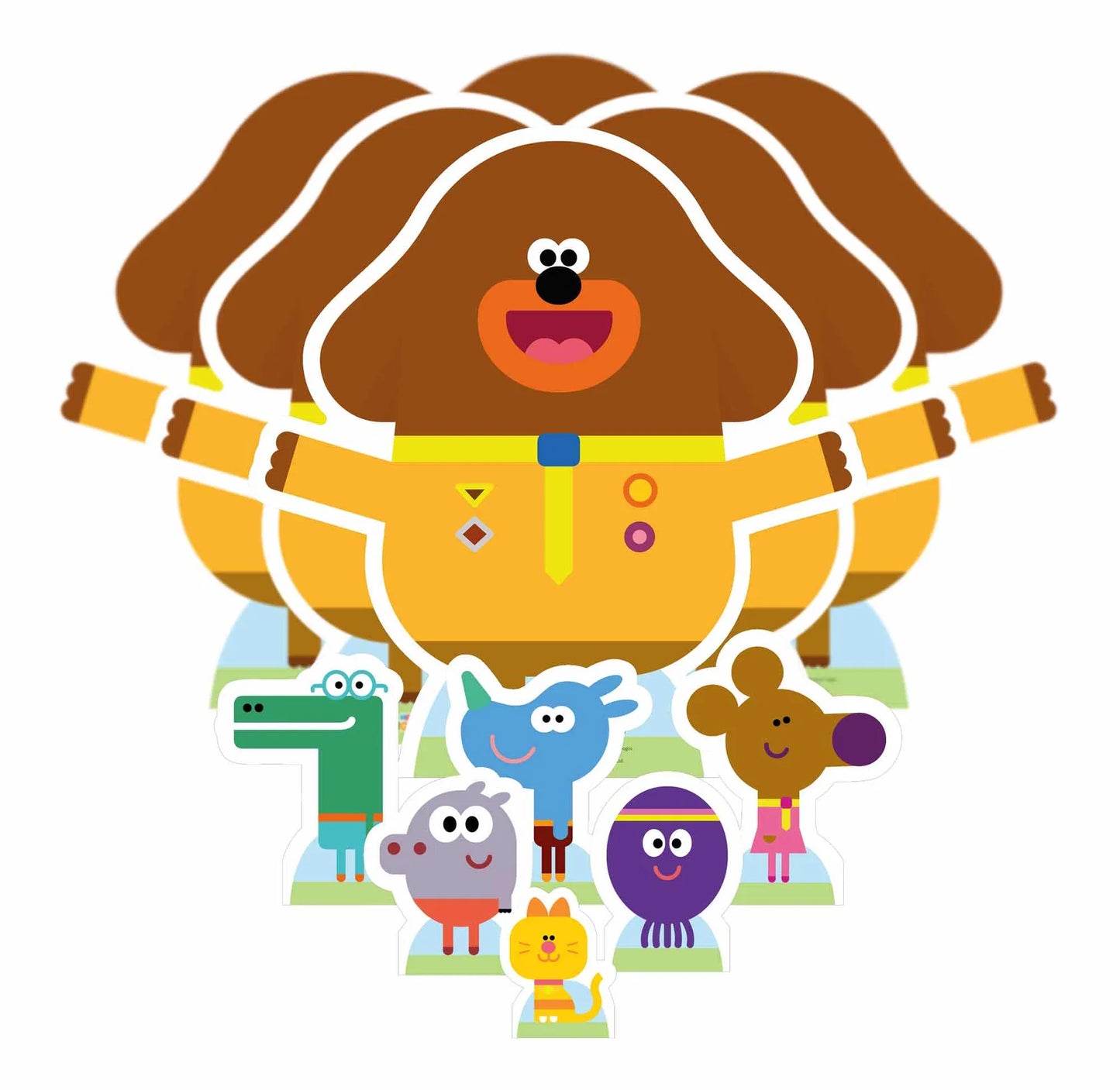 Hey Duggee & The Squirrels Table Toppers Party Pack Twelve Cut Outs