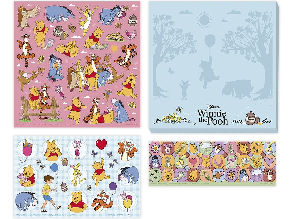 Disney Winnie the Pooh Sticker Set – Cute Character Stickers with Scenic Background - Anilas UK