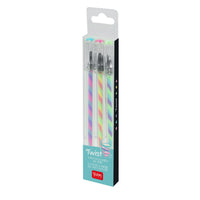 Set of 3 Multicoloured Gel Pens - Twist - Anilas UK