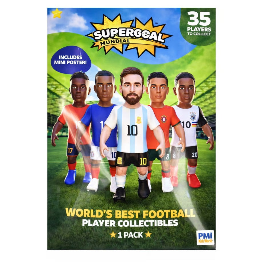 Supergoal Surprise Reveal Collectible Mundial Action Football Figure