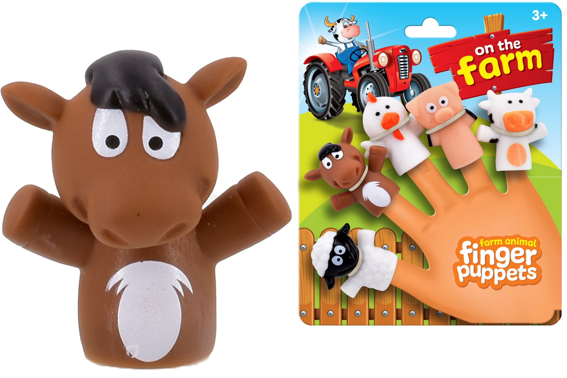 Farm Animals Finger Puppets 5pc - Anilas UK