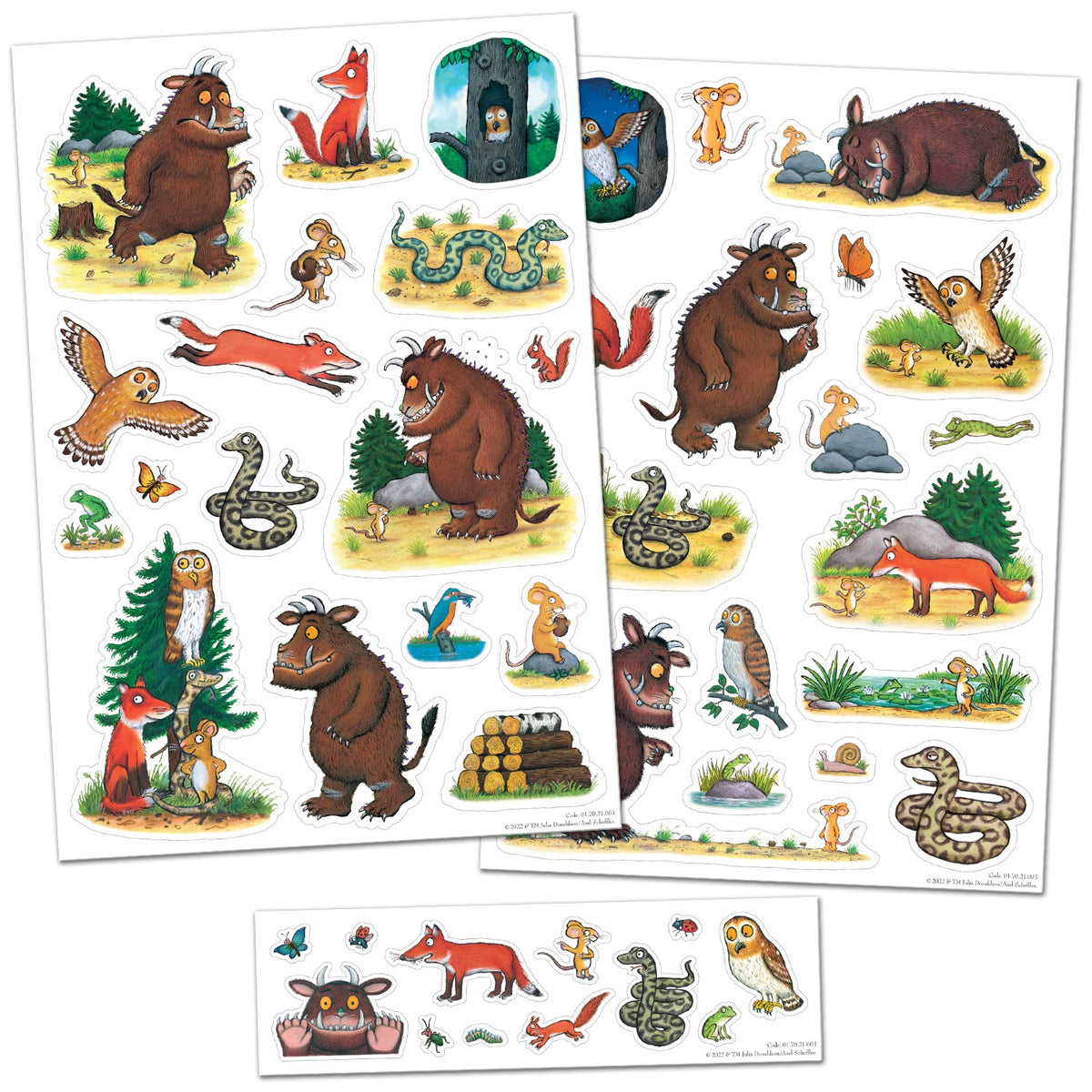 Paper Projects The Gruffalo Mega Lot de 3 autocollants réutilisables pour surfaces non poreuses Bleu 29,7 x 21 cm Paper Projects The Gruffalo Mega Lot de 3 autocollants réutilisables pour surfaces non poreuses Bleu 29,7 x 21 cm