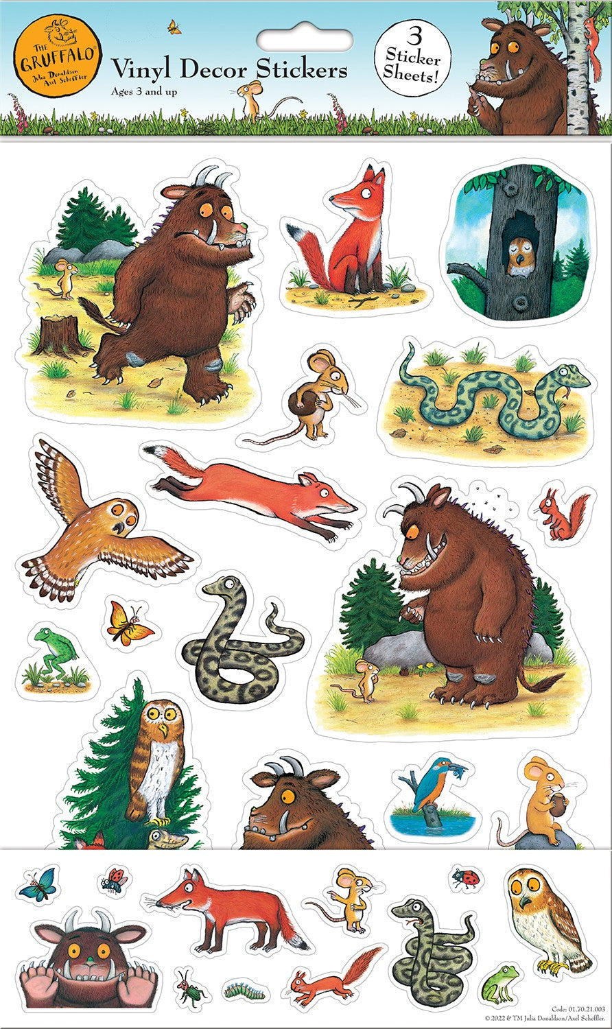 The Gruffalo Vinyl Decor Stickers - Anilas UK